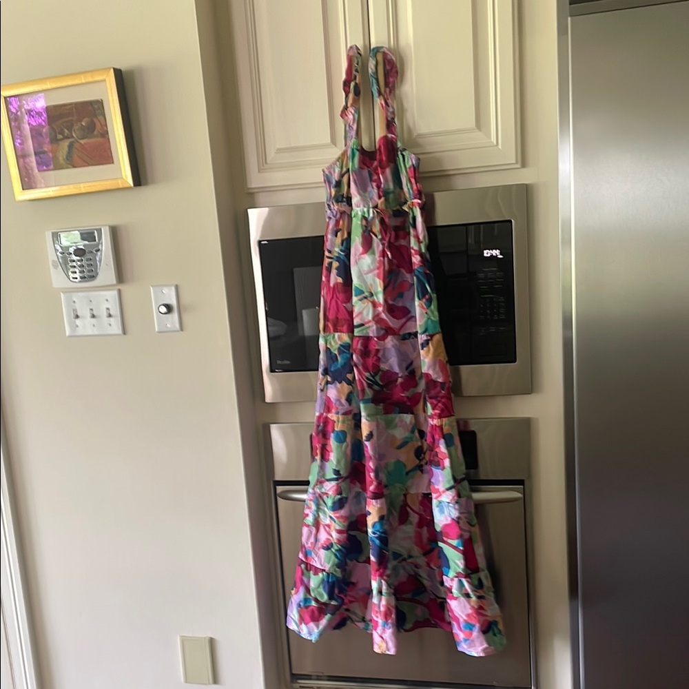 Floral Multicolor Maxi Dress